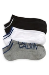 Calvin Klein 3-pack Cushion Socks In Grey Htr Assorted
