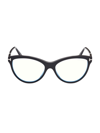Tom Ford Cat-eye Acetate Optical Frames In Black