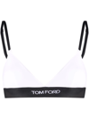 Tom Ford Stretch-modal Jersey Soft-cup Triangle Bra In White