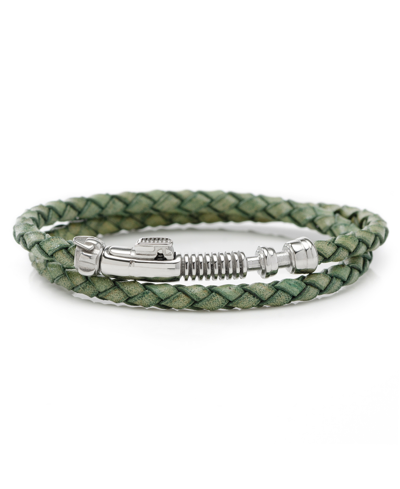 Cufflinks, Inc Men's Star Wars Luke Skywalker Light Saber Bracelet In Green