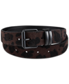 INC INTERNATIONAL CONCEPTS MEN'S FAUX-LEATHER BELT, CREATED FOR MACY'S