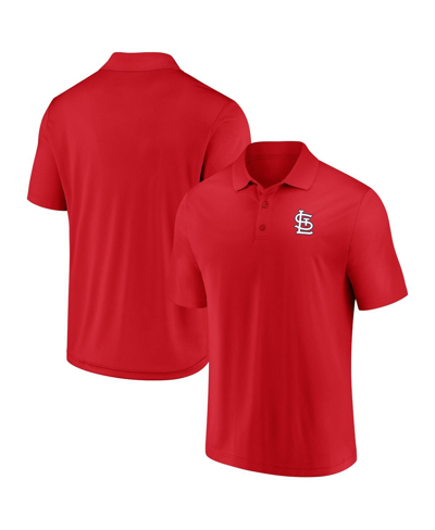 Fanatics Men's Red St. Louis Cardinals Big And Tall Solid Birdseye Polo Shirt