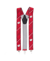 Eagles Wings Men's Red Wisconsin Badgers Suspenders In Red