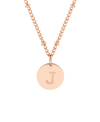 Brook & York Women's Madeline Initial Pendant Necklace In Rose Gold-tone - J