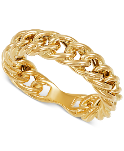 Macy's Curb Link Statement Ring In 10k Gold