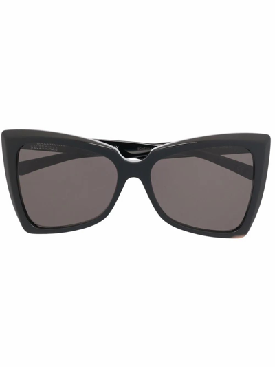 Balenciaga Womens Black Acetate Sunglasses