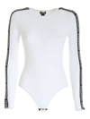 DSQUARED2 DSQUARED2 WOMEN'S WHITE OTHER MATERIALS BODYSUIT,D8F113720110 S