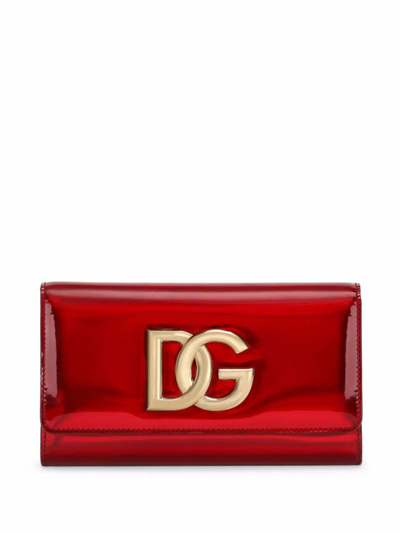Dolce E Gabbana Women's Red Leather Shoulder Bag