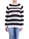 Marni Rip-detail Striped Jumper In Black