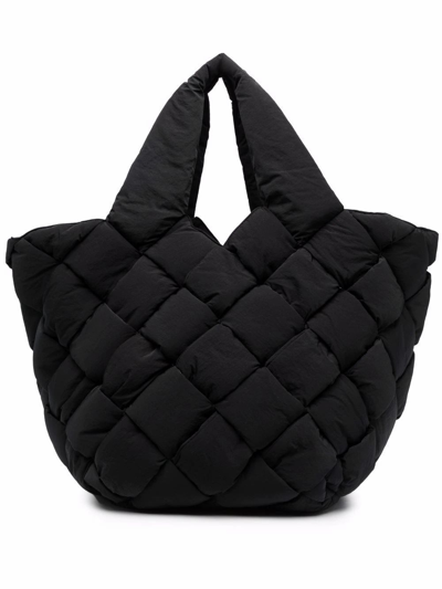 Bottega Veneta Black Polyester Travel Bag