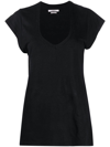 ISABEL MARANT ÉTOILE U-NECK LONGLINE T-SHIRT,12A3AD7F-8719-4534-E940-3B27B4B9B2A5