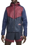 Nike Windrunner Hooded Two-tone Ripstop Jacket In Blue
