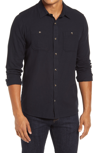Travismathew Travis Mathew Hefe Regular Fit Flannel Sport Shirt In Black