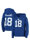 Mitchell & Ness Youth  Peyton Manning Royal Indianapolis Colts Retired Player Name & Number Pullover In Royal