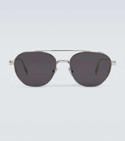 Dior Neo Ru Aviator Sunglasses In Gold/brown Gradient