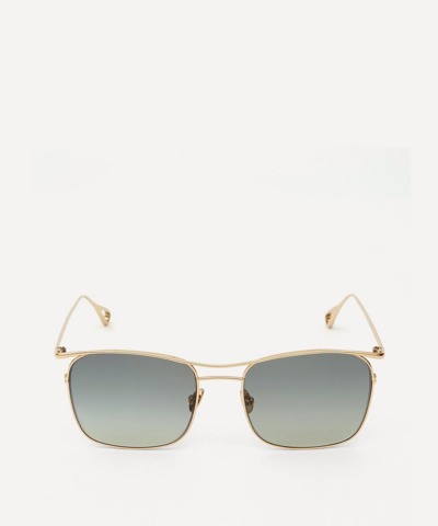 Moscot Gonif Metal Aviator Sunglasses In Gold