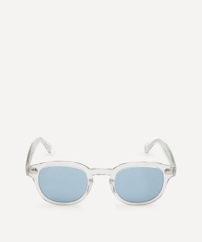 Moscot Lemtosh Acetate Sunglasses In Crystal Blue