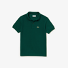 Lacoste Regular-fit Cotton Pima Polo Shir In Green