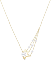 TASAKI 18KT YELLOW GOLD COLLECTION LINE COMET PLUS PEARL NECKLACE