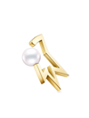 Tasaki 18kt Yellow Gold Collection Line Comet Plus Neo Pearl Ear Cuff In Gold