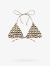 Tory Burch Printed Triangle Bikini Top In Multicolor