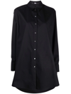 KARL LAGERFELD EMBELLISHED-LOGO TUNIC SHIRT