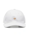 Tom Ford Logo Cotton Canvas Baseball Cap In White