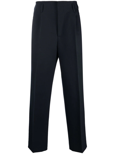 Golden Goose Lennon Relaxed Fit Wool-blend Jogging Pants With Mini Double Star Detail In Black