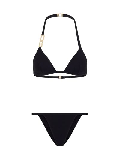 Dolce & Gabbana Slip+bra In Black