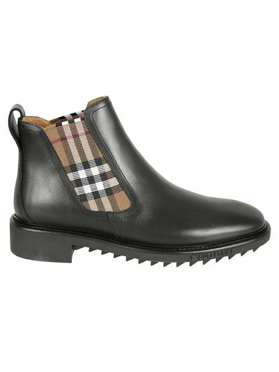 Burberry Allostock Ankle Boots In Black