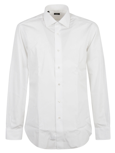 Barba Napoli White Cotton Shirt