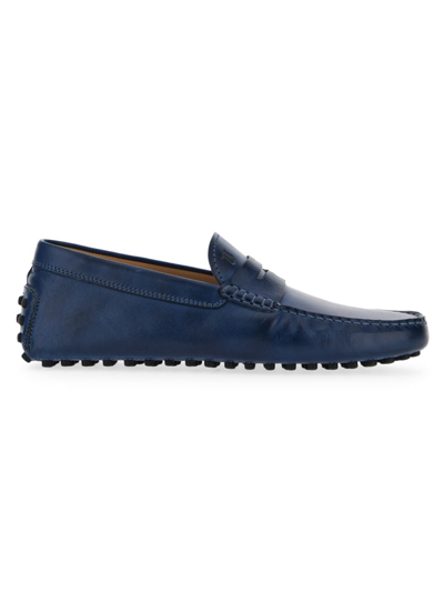 Tod's Nuovo Gommino Driving Loafers In Blue