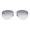 ISABEL MARANT RIMLESS 0056 AVIATOR SUNGLASSES