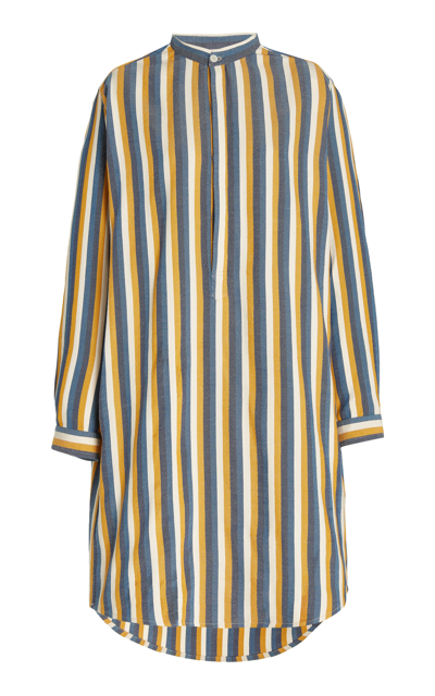 Marrakshi Life Women's Striped Cotton Tunic Shirt