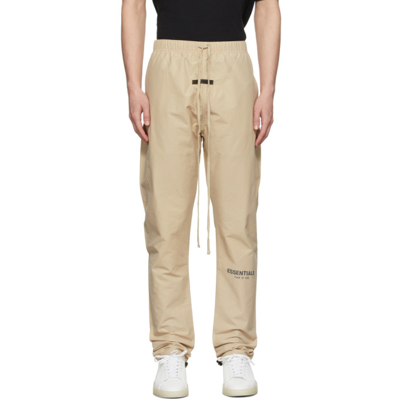 Essentials Ssense Exclusive Beige Track Lounge Pants In Grün