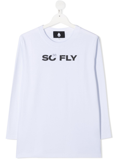 Duoltd Kids' So Fly T-shirt In White