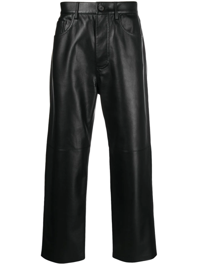 Nanushka Black Nor Regenerated Leather Trousers
