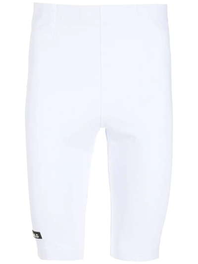 Àlg 标贴骑行短裤 In White