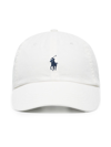 Polo Ralph Lauren White Baseball Cap With Horsebit Embroidery In Cotton Man