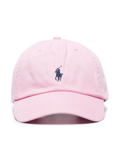 Polo Ralph Lauren Classic Sport Logo-embroidered Cotton-twill Cap In Pink