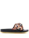 La Doublej La Double J. Woman Sandals Rust Size 10 Textile Fibers In Brown