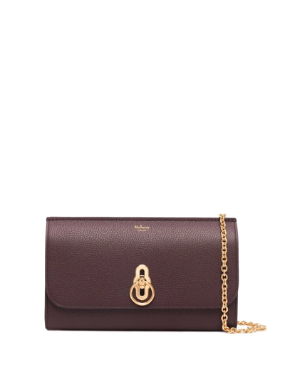 Mulberry Logo-plaque Crossbody Bag In Red