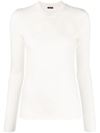 JOSEPH ROUND-NECK KNITTED TOP