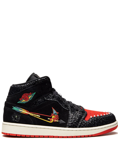 Jordan Air  1 Mid Se "siempre Familia" Sneakers In Black