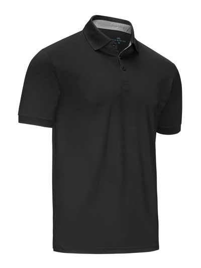 Mio Marino Golf Polo Shirt In Black