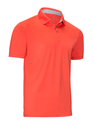 Mio Marino Golf Polo Shirt In Coral