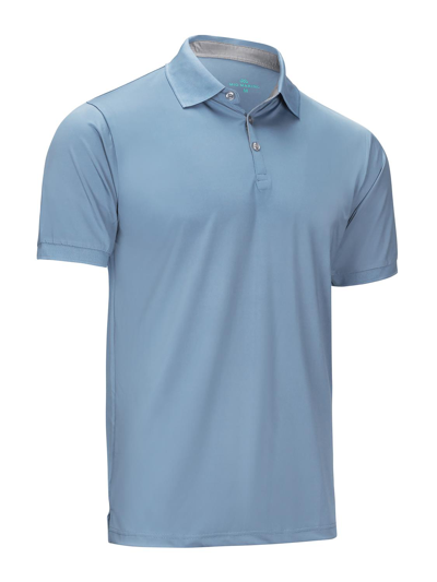Mio Marino Golf Polo Shirt In Denim Blue