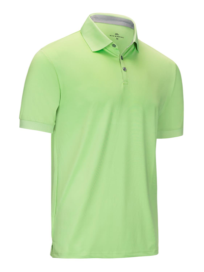 Mio Marino Golf Polo Shirt In Lime Green