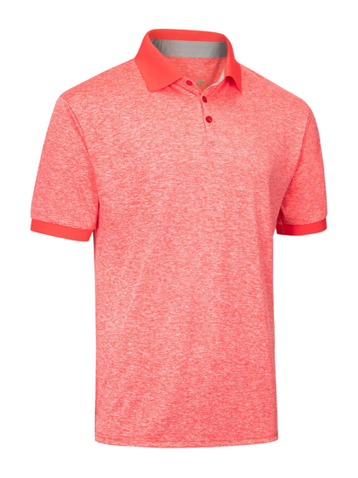 Mio Marino Golf Polo Shirt In Salmon Red