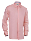 Mio Marino Oxford Slim Fit Shirt In Peach